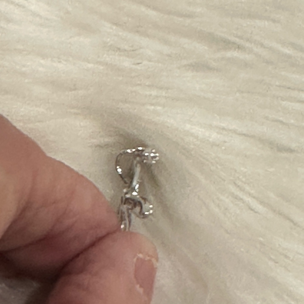 Sterling Silver Double Dragonfly diamond pendant NEW - Picture 4 of 6